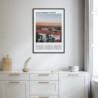 Santa Barbara County Travel Color Poster