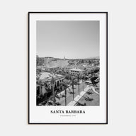 Santa Barbara Portrait B&W No 2 Poster