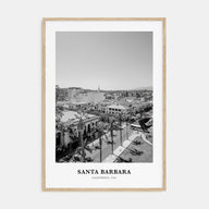 Santa Barbara Portrait B&W No 2 Poster