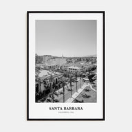 Santa Barbara Portrait B&W No 2 Poster