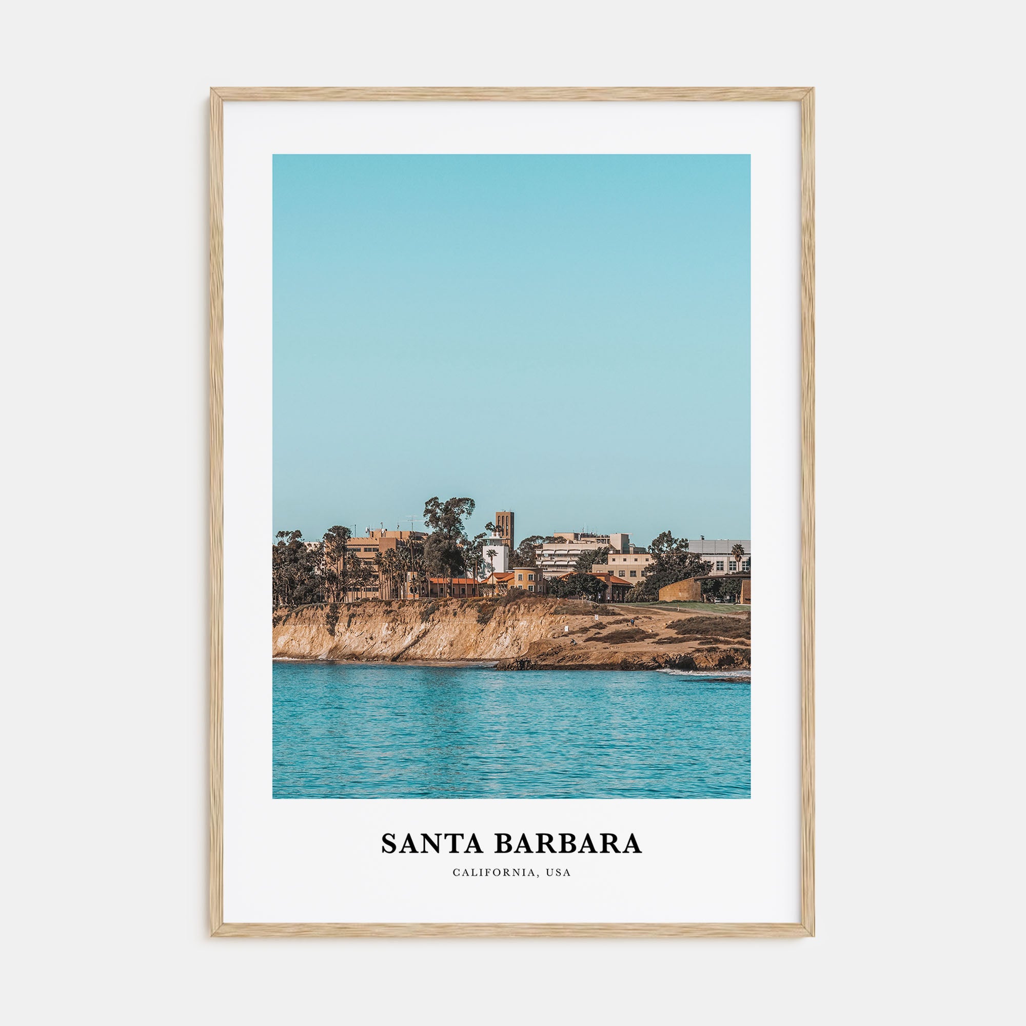 Santa Barbara Portrait Color No 2 Poster