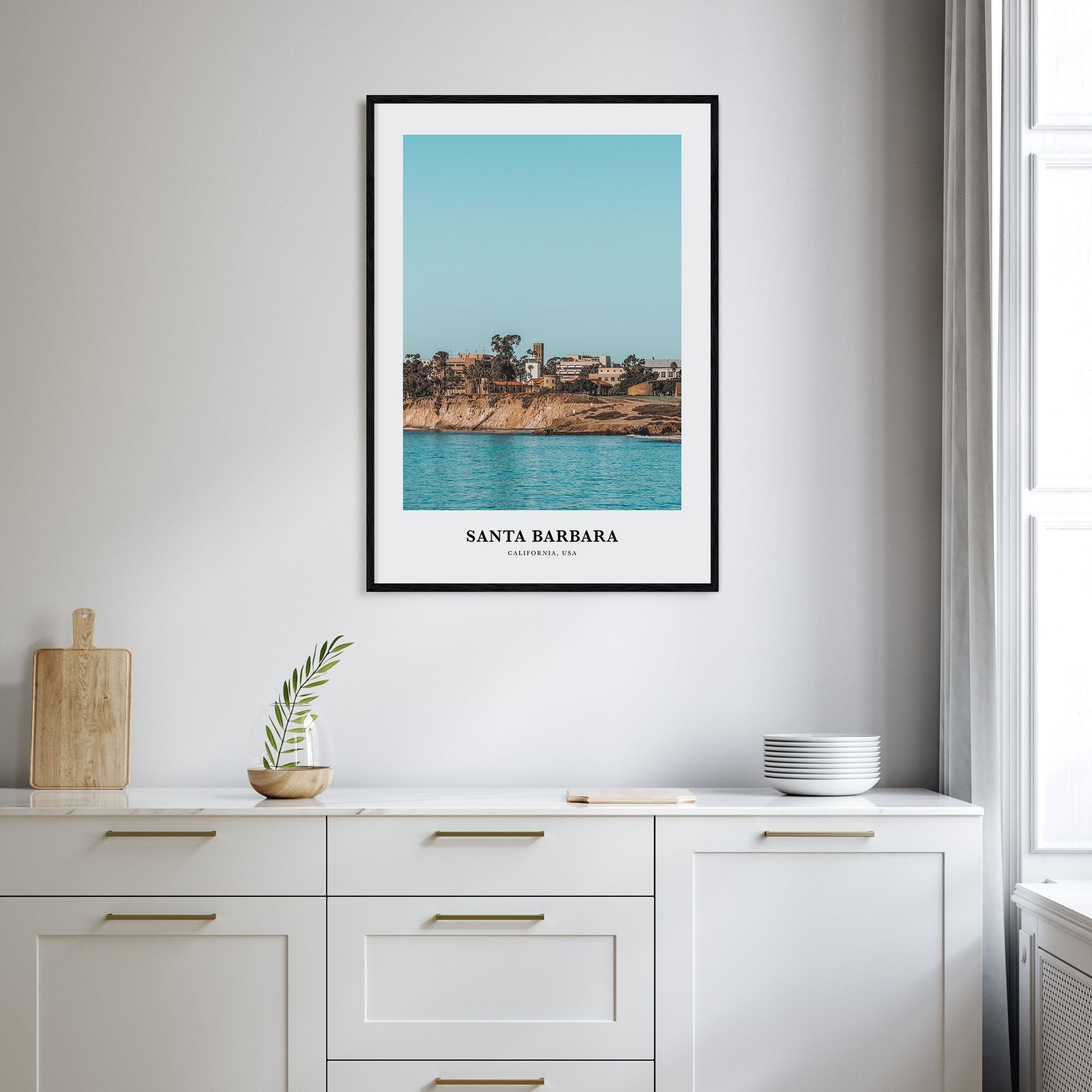 Santa Barbara Portrait Color No 2 Poster