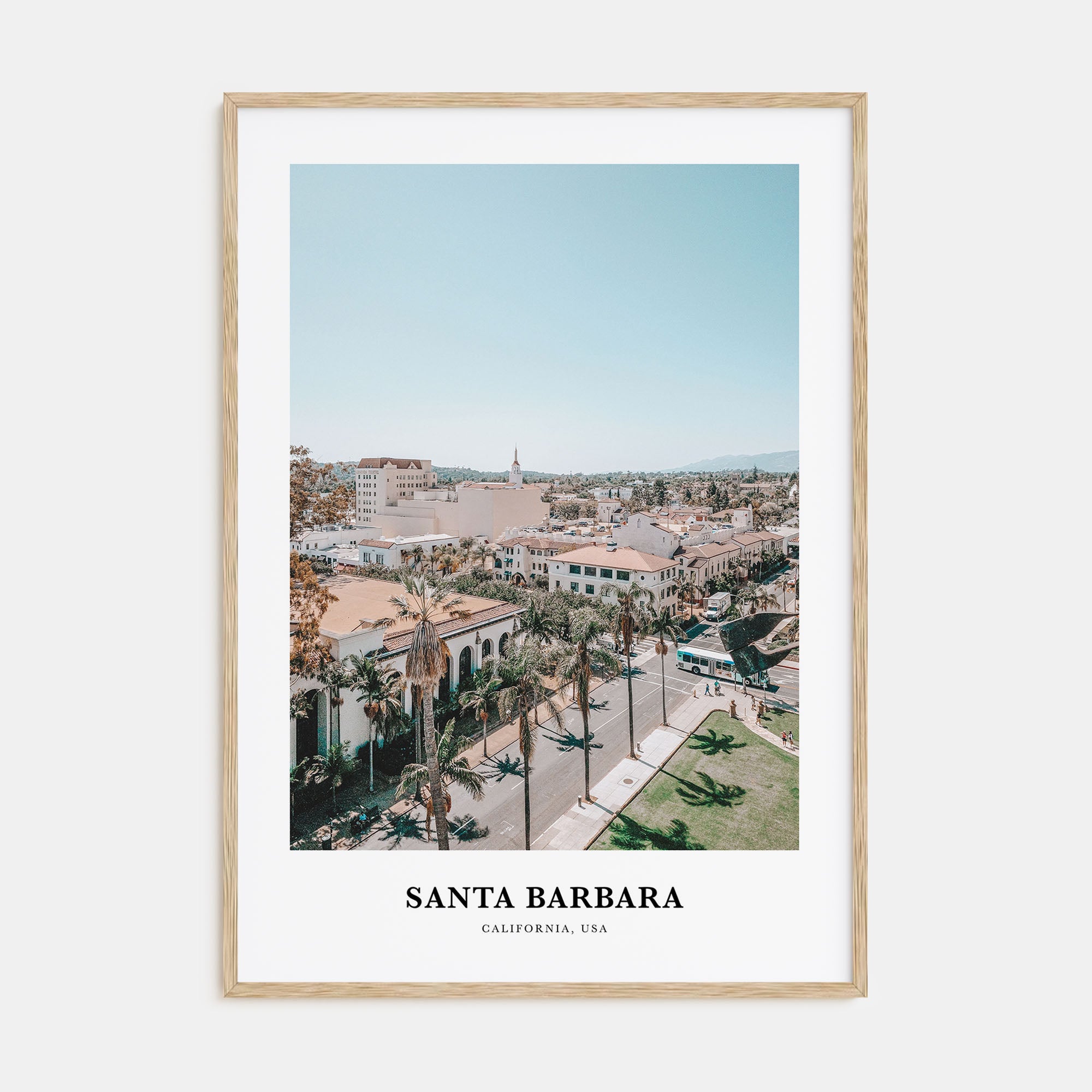 Santa Barbara Portrait Color No 3 Poster