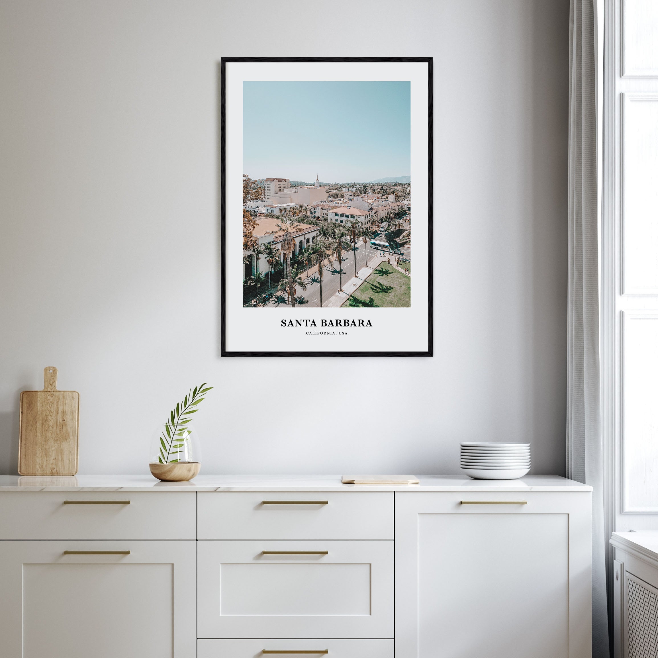 Santa Barbara Portrait Color No 3 Poster