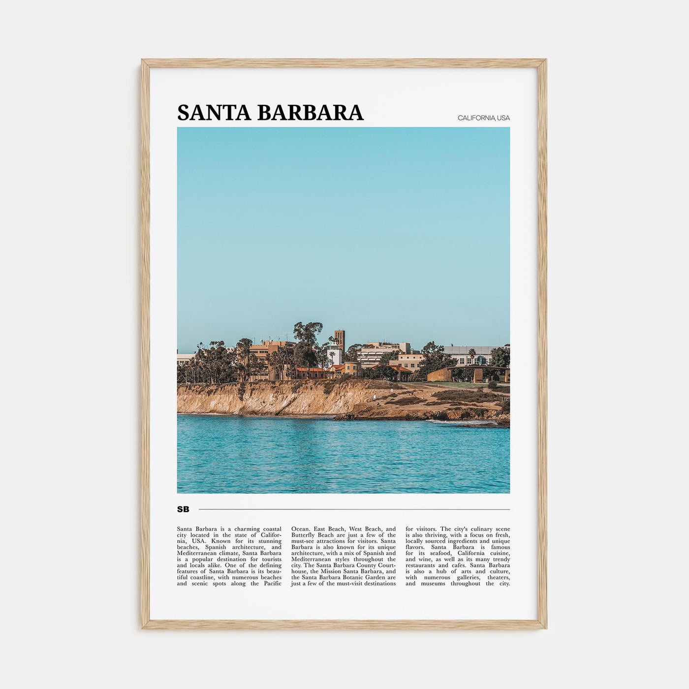 Santa Barbara Travel Color No 2 Poster