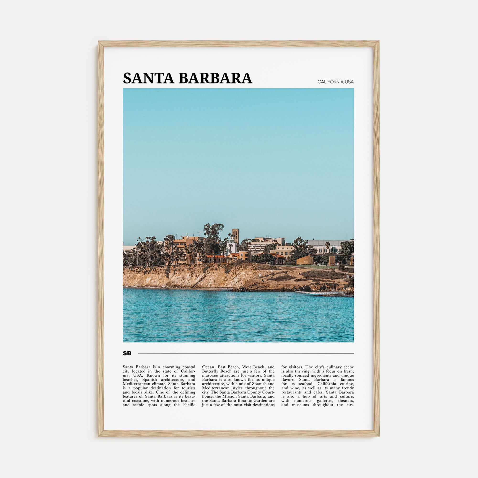 Santa Barbara Travel Color No 2 Poster