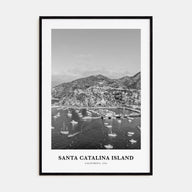 Santa Catalina Island Portrait B&W No 2 Poster