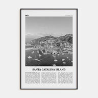 Santa Catalina Island Travel B&W No 2 Poster