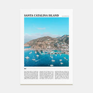 Santa Catalina Island Travel Color Poster