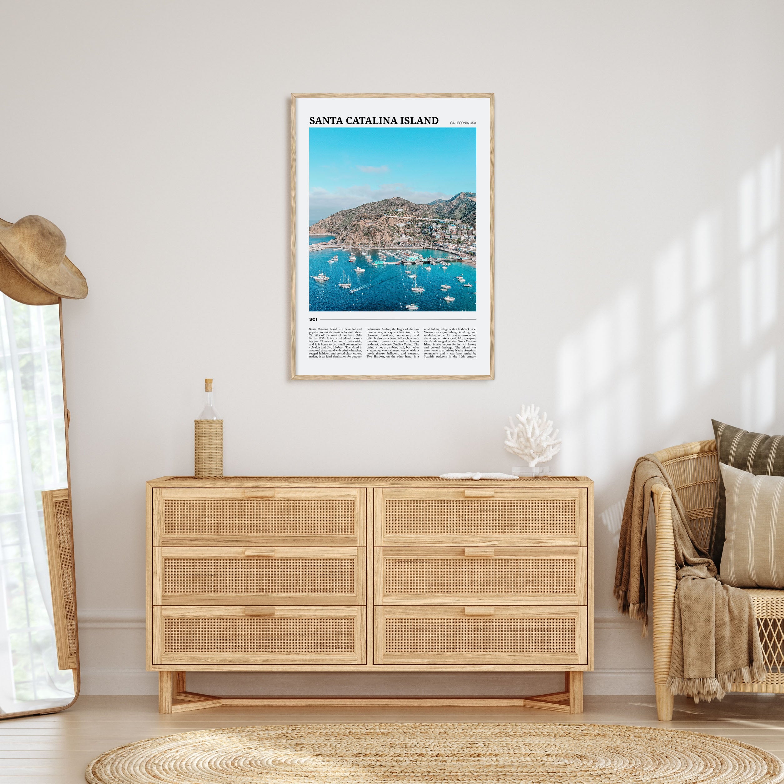 Santa Catalina Island Travel Color Poster