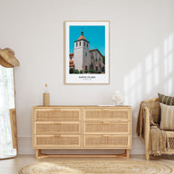 Santa Clara Portrait Color Poster