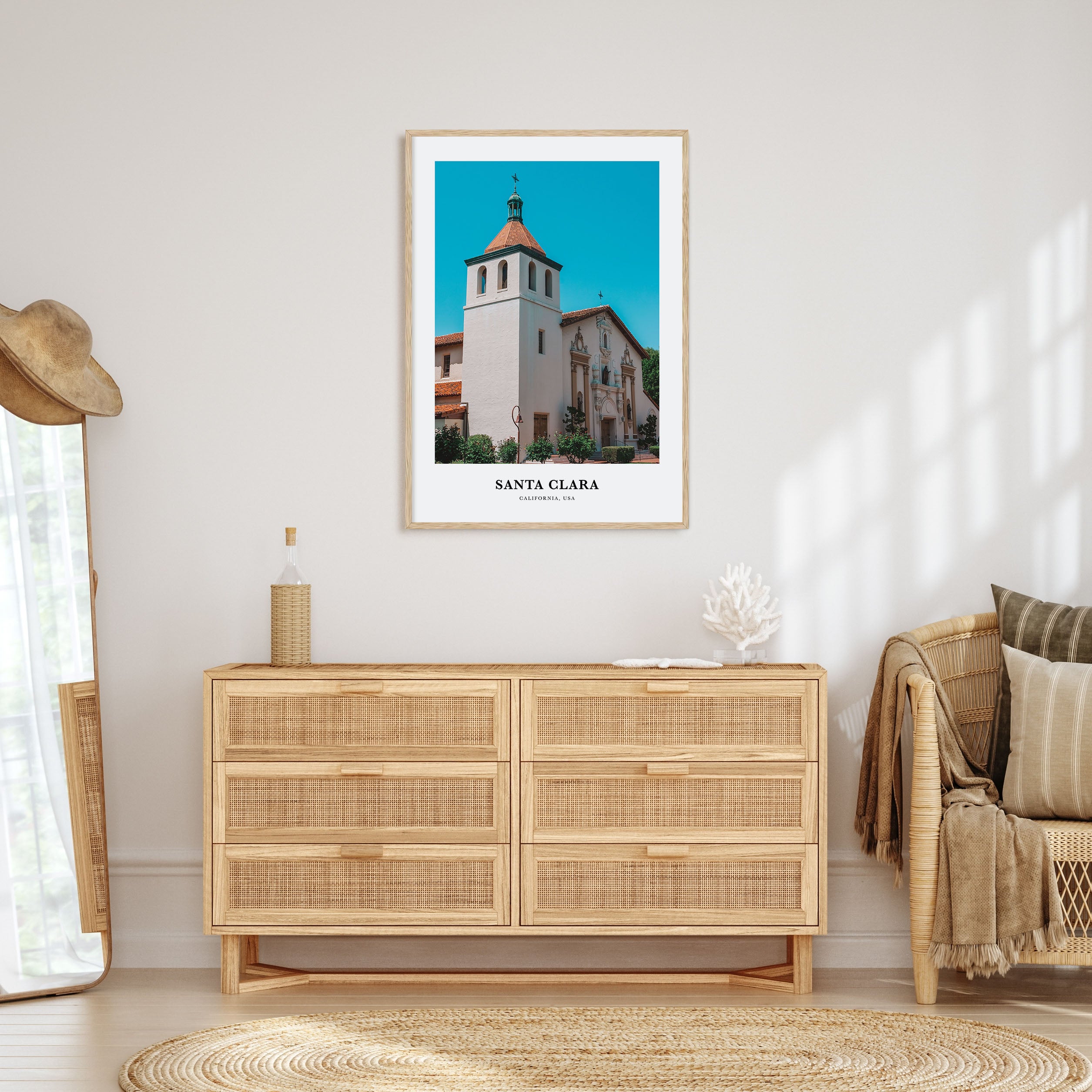 Santa Clara Portrait Color Poster