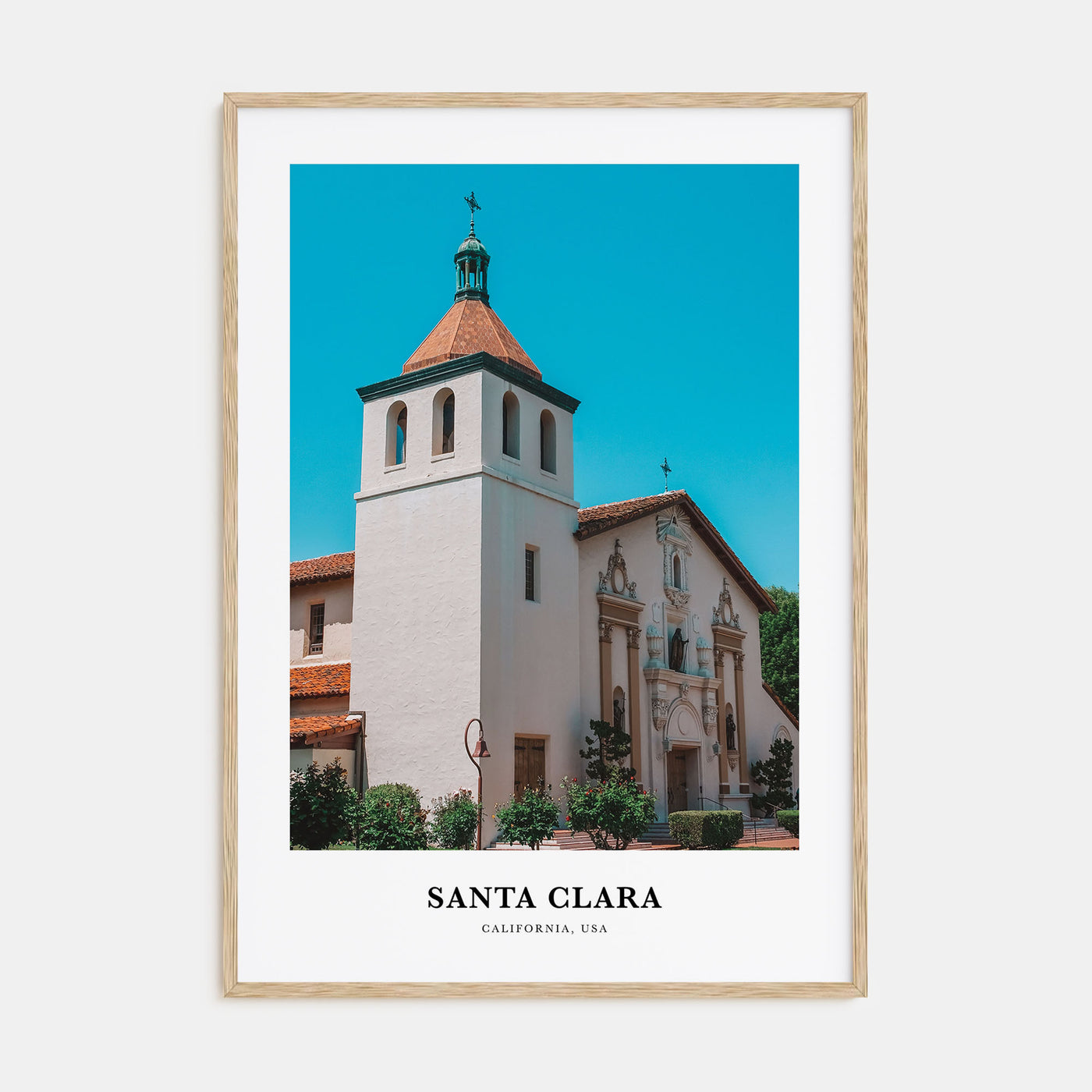 Santa Clara Portrait Color Poster