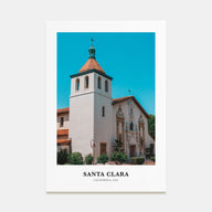 Santa Clara Portrait Color Poster
