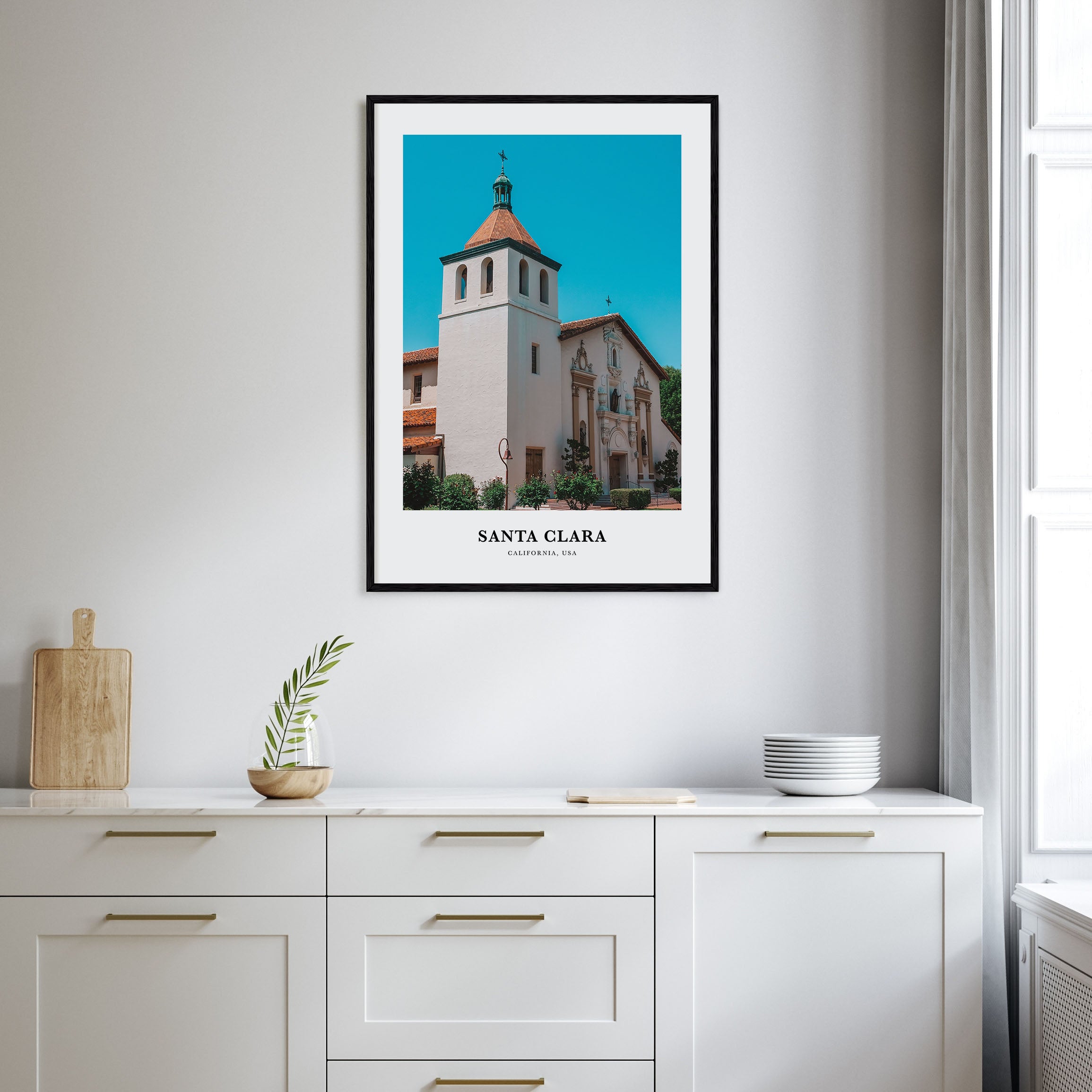 Santa Clara Portrait Color Poster