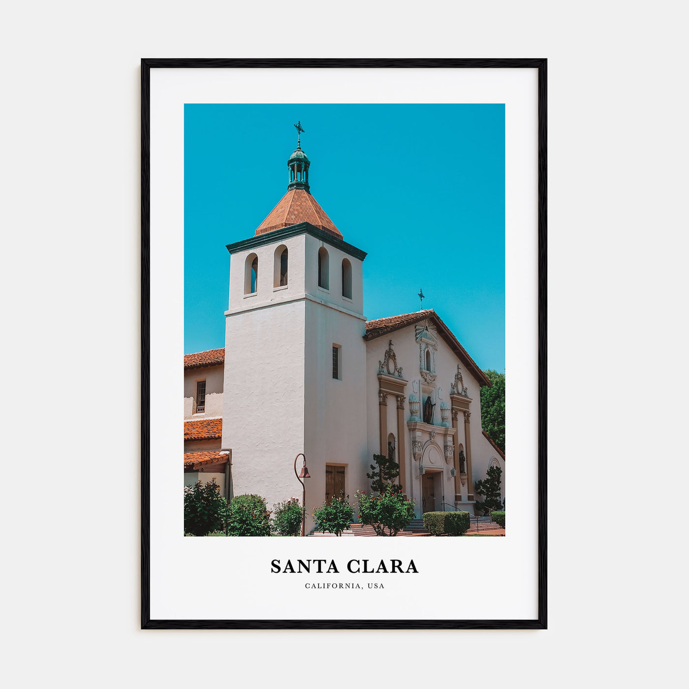 Santa Clara Portrait Color Poster