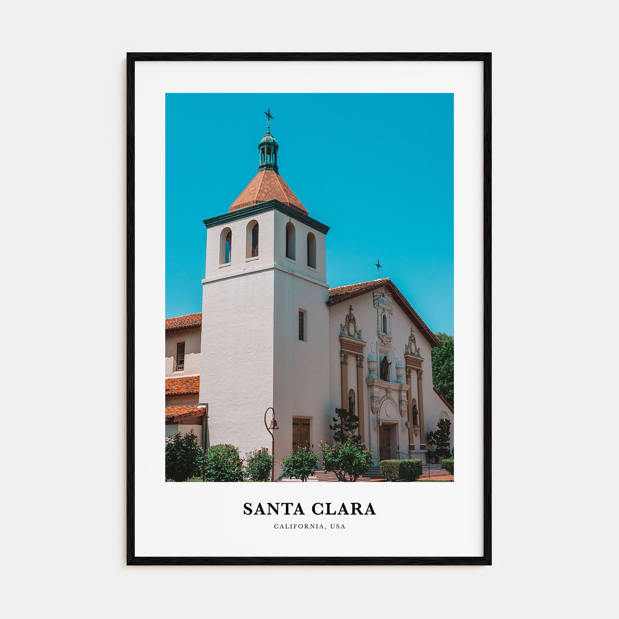 Santa Clara Portrait Color Poster