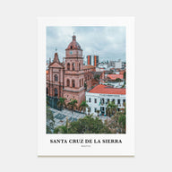 Santa Cruz de la Sierra Portrait Color Poster