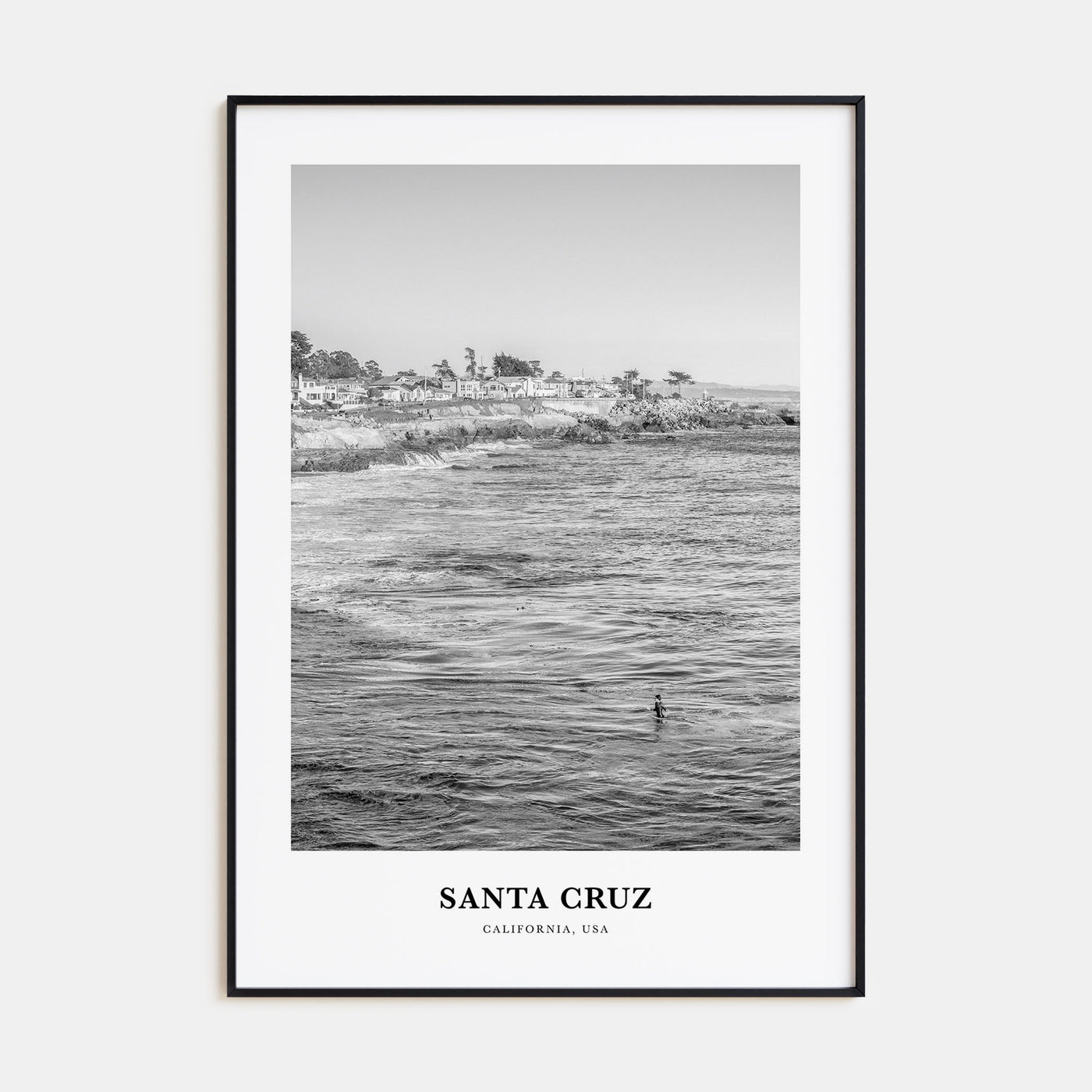 Santa Cruz Portrait B&W No 2 Poster