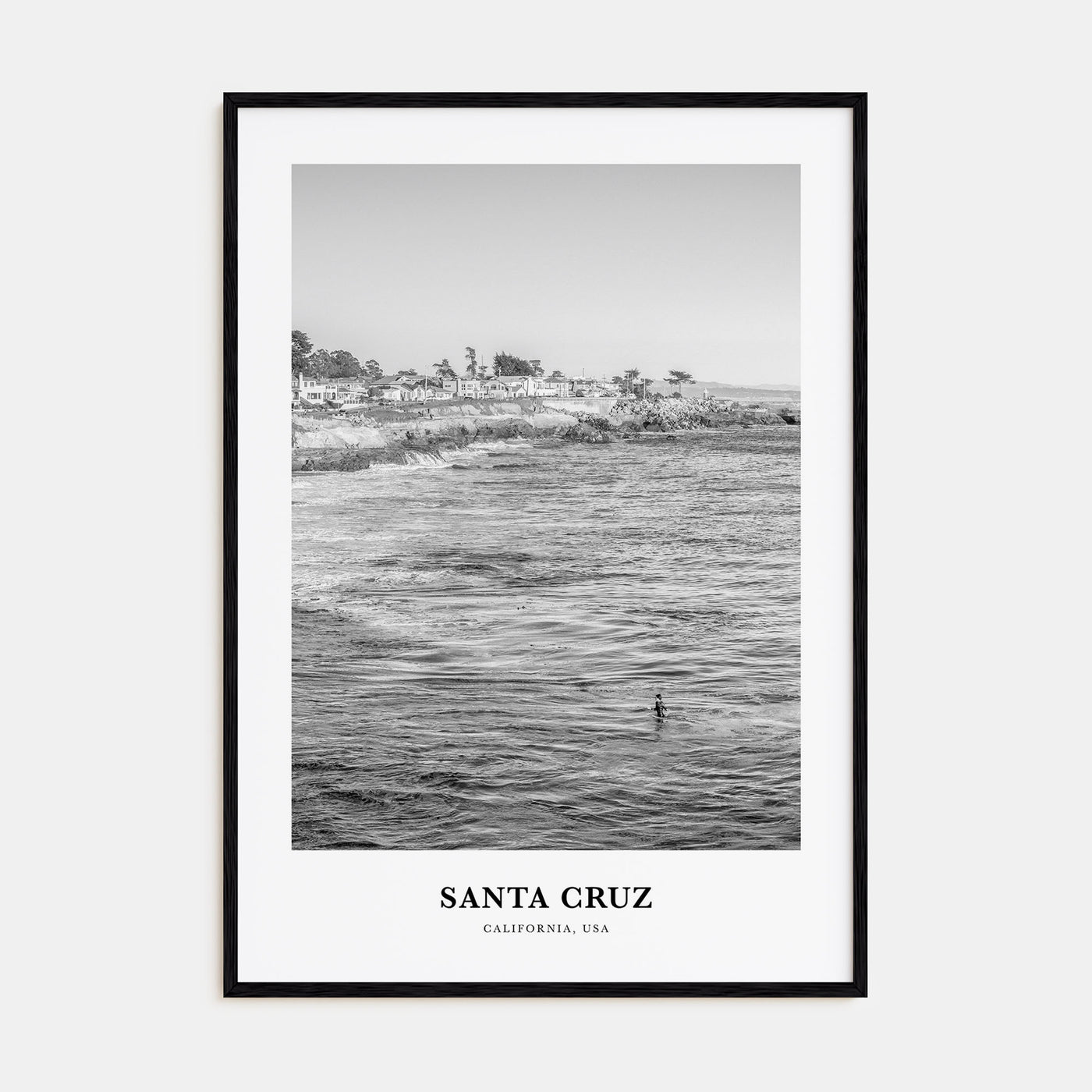Santa Cruz Portrait B&W No 2 Poster
