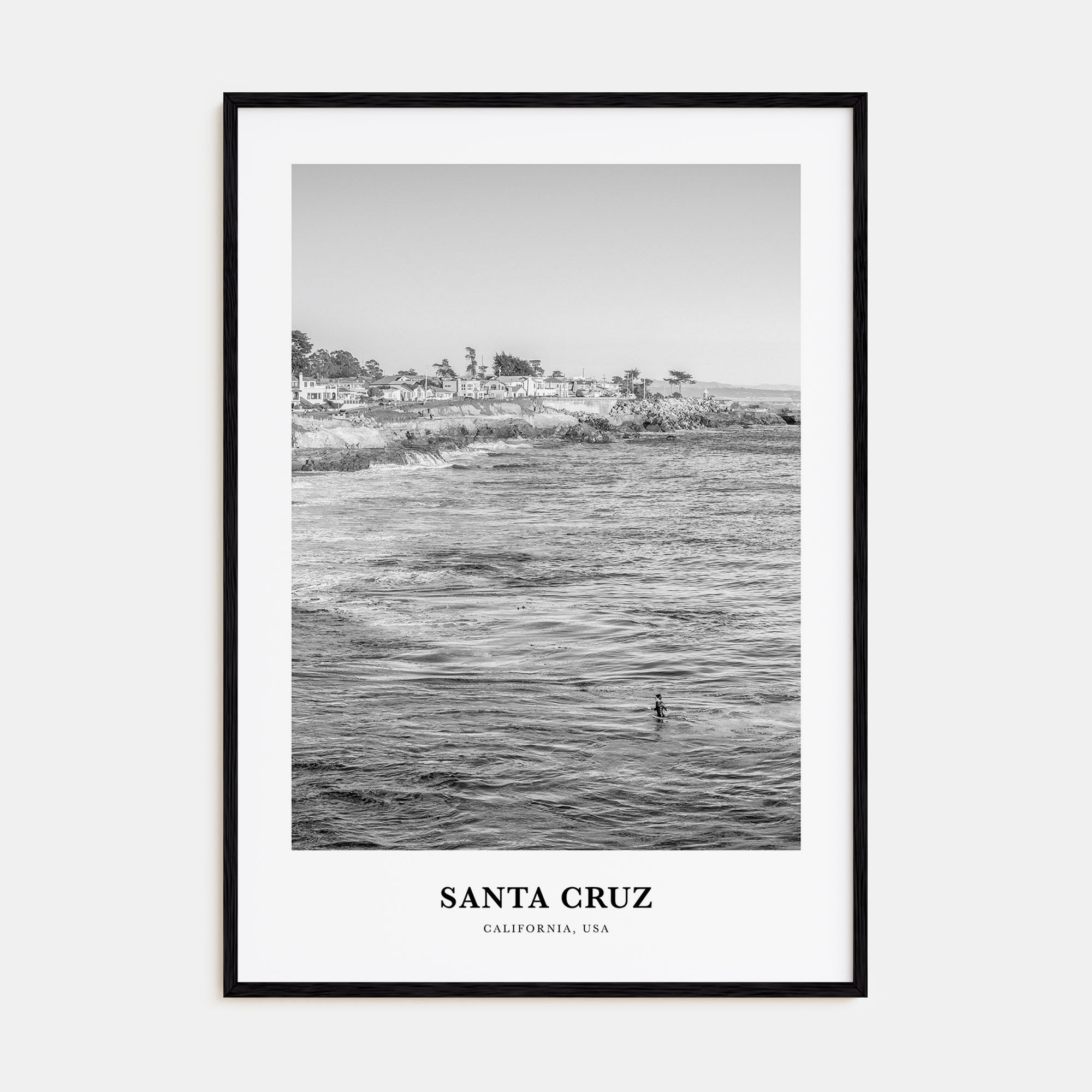 Santa Cruz Portrait B&W No 2 Poster