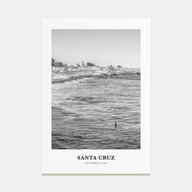 Santa Cruz Portrait B&W No 2 Poster