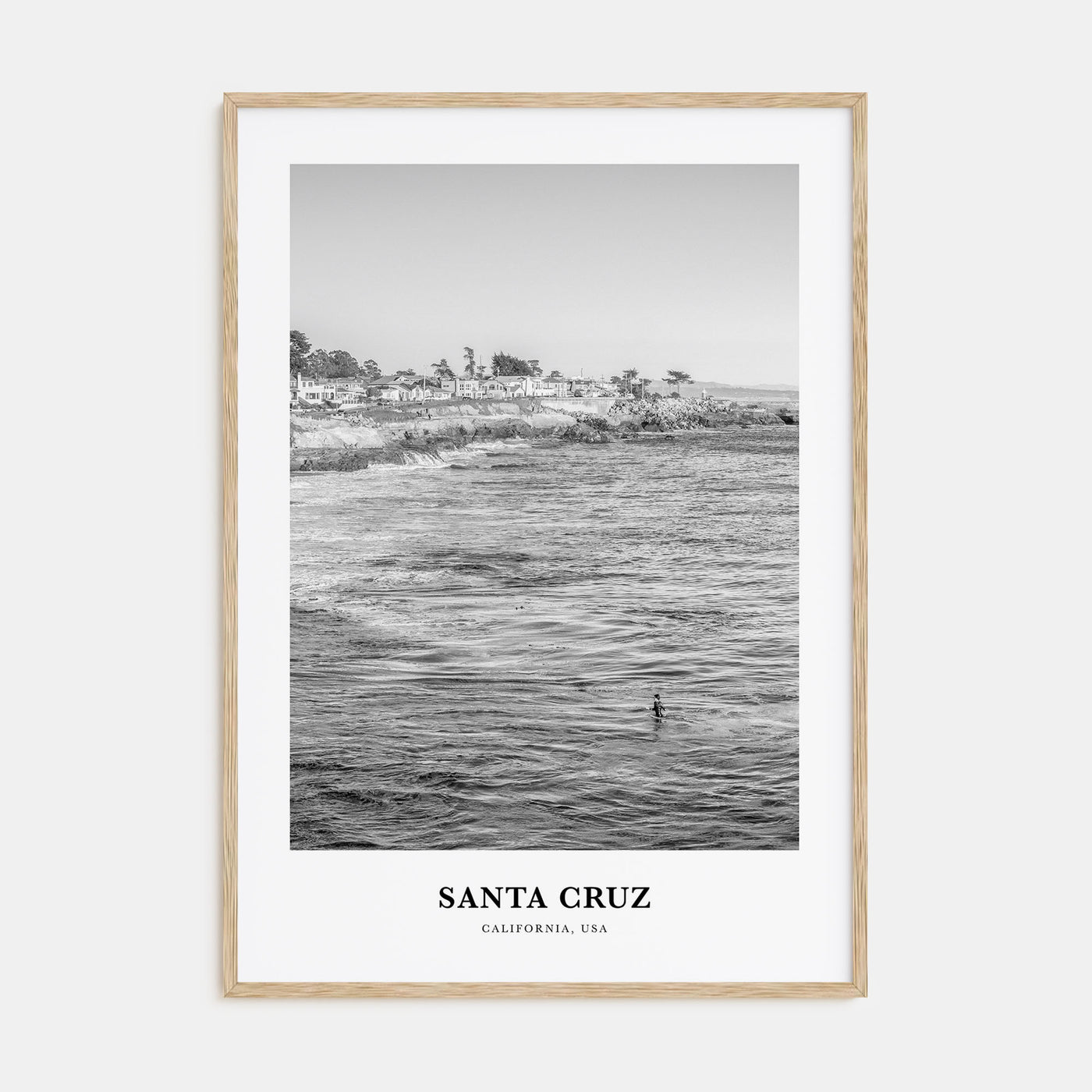 Santa Cruz Portrait B&W No 2 Poster