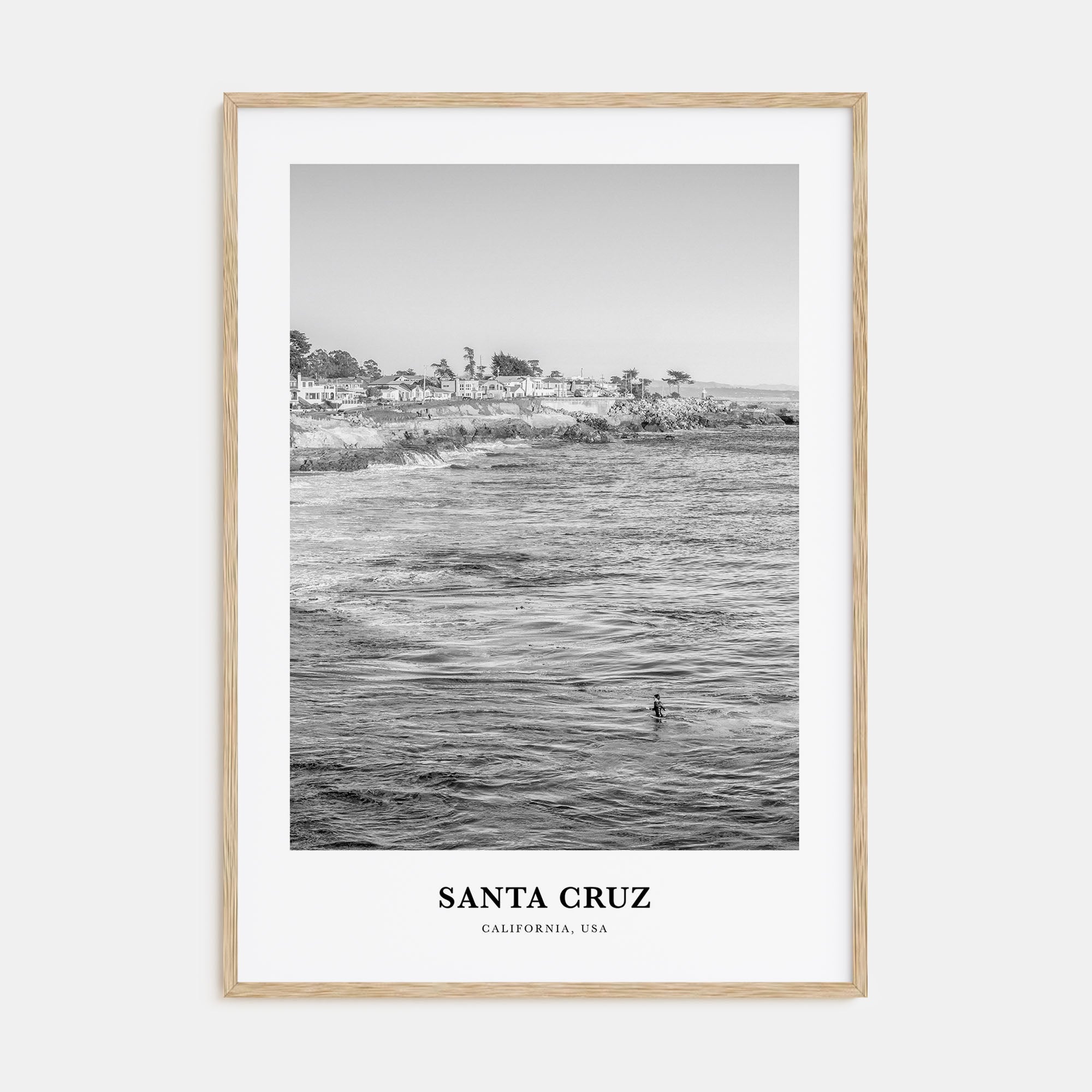 Santa Cruz Portrait B&W No 2 Poster