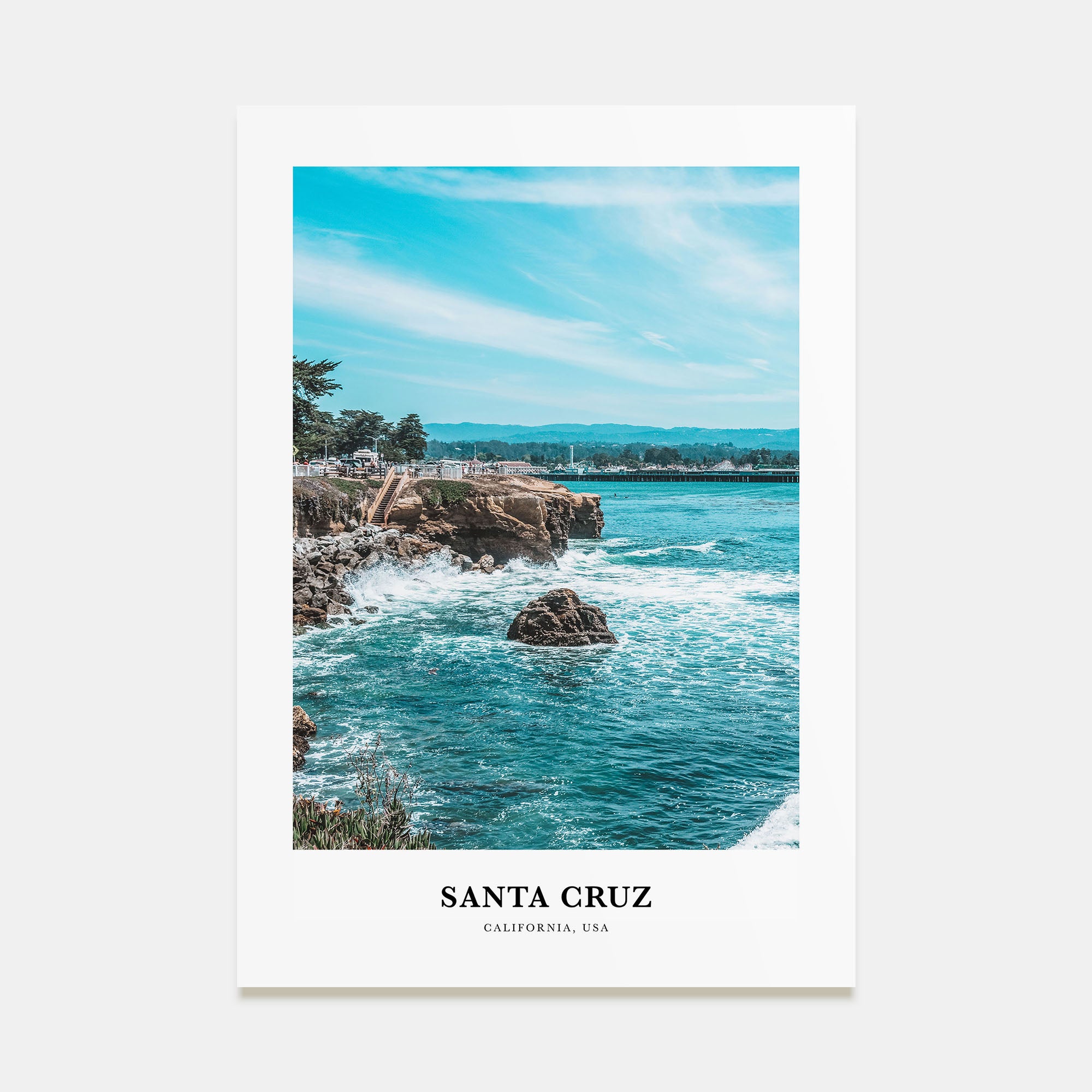 Santa Cruz Portrait Color No 2 Poster