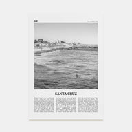 Santa Cruz Travel B&W No 2 Poster