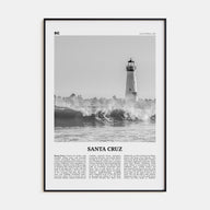 Santa Cruz Travel B&W No 3 Poster