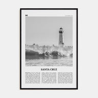 Santa Cruz Travel B&W No 3 Poster