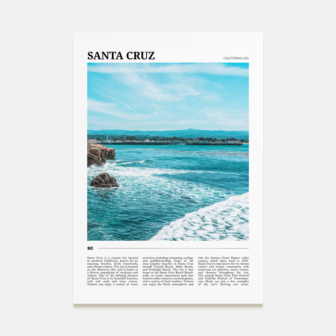 Santa Cruz Travel Color No 2 Poster