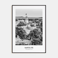 Santa Fe Portrait B&W Poster