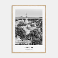 Santa Fe Portrait B&W Poster