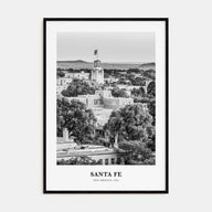 Santa Fe Portrait B&W Poster