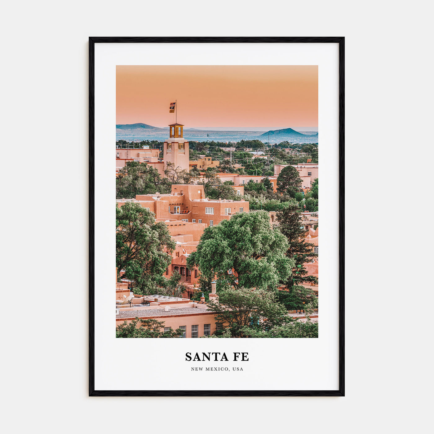 Santa Fe Portrait Color Poster