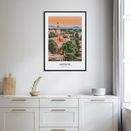 Santa Fe Portrait Color Poster