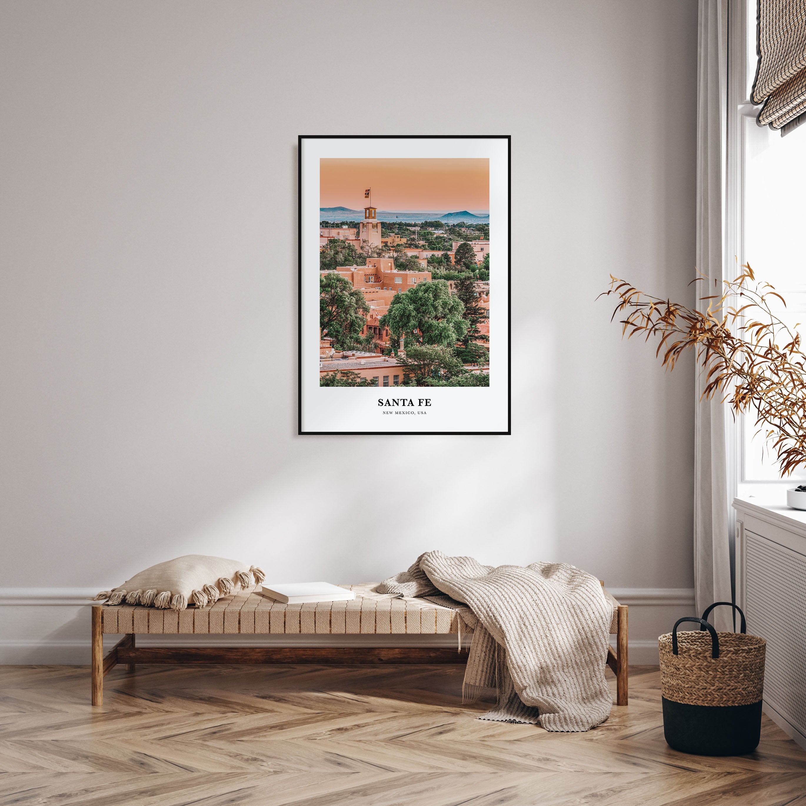 Santa Fe Portrait Color Poster