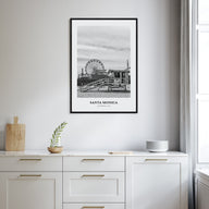 Santa Monica Portrait B&W No 2 Poster
