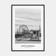 Santa Monica Portrait B&W No 2 Poster