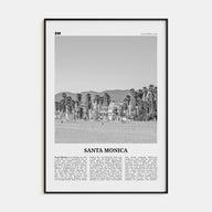 Santa Monica Travel B&W No 2 Poster