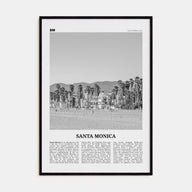 Santa Monica Travel B&W No 2 Poster
