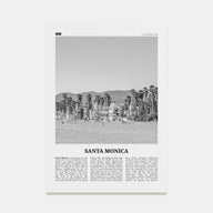 Santa Monica Travel B&W No 2 Poster