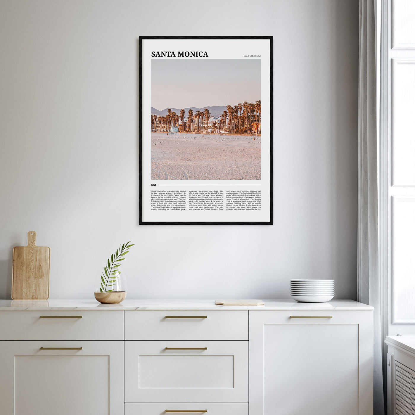 Santa Monica Travel Color No 1 Poster