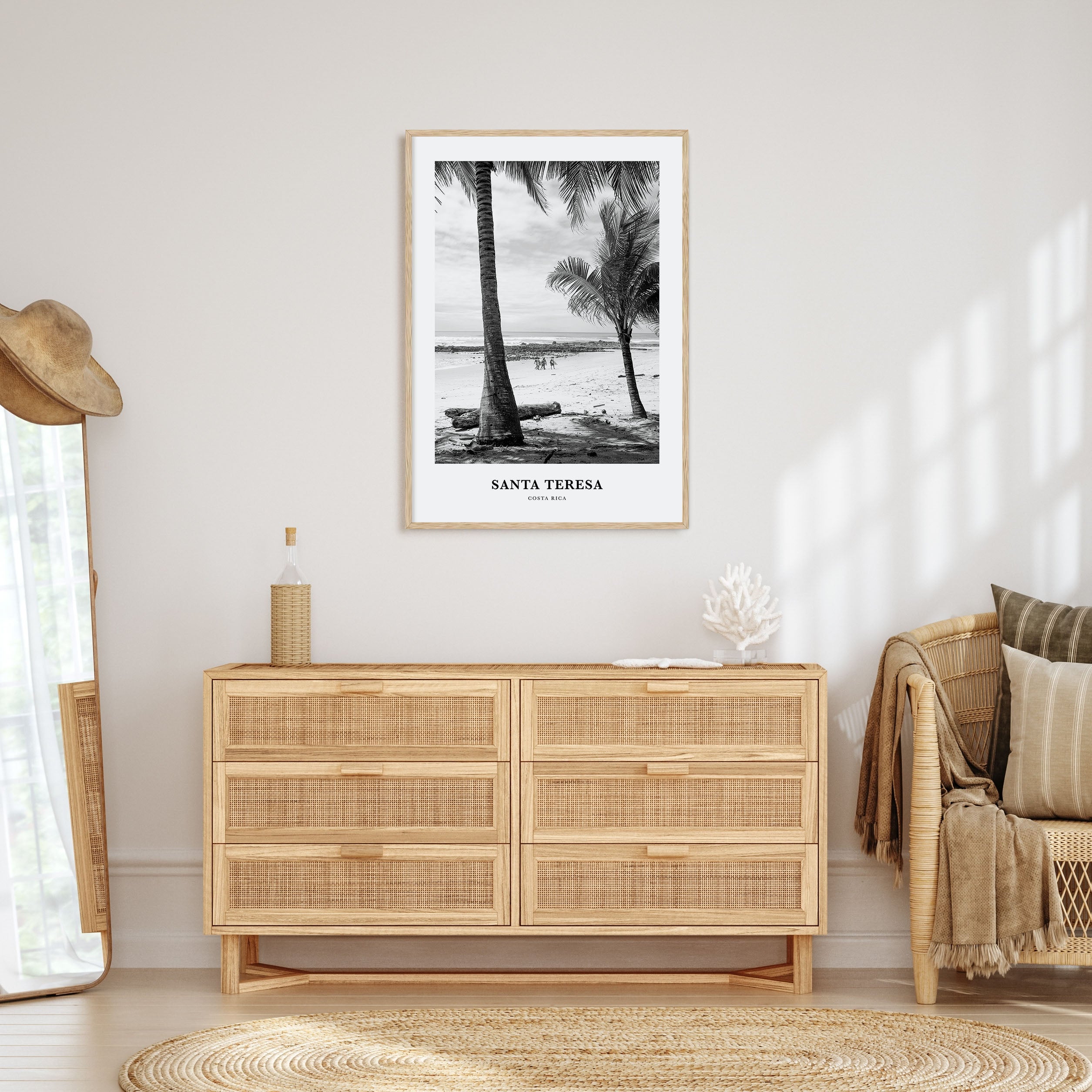 Santa Teresa Portrait B&W Poster