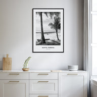 Santa Teresa Portrait B&W Poster