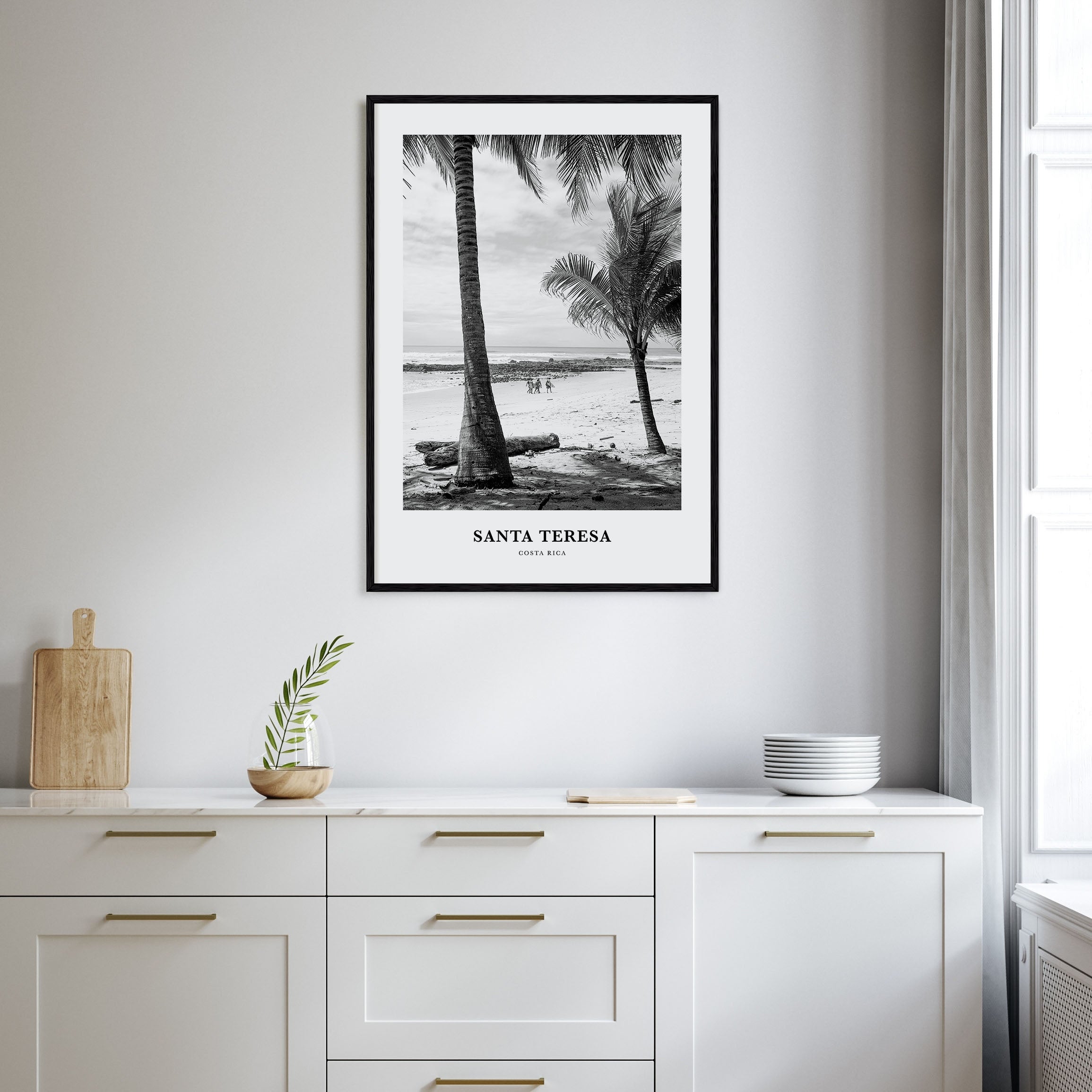 Santa Teresa Portrait B&W Poster