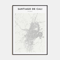 Santiago de Cali Map Portrait Poster