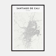 Santiago de Cali Map Portrait Poster